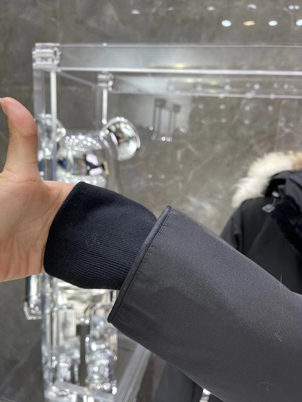 C. Goose Bomber Jacket Black Polyester 0031