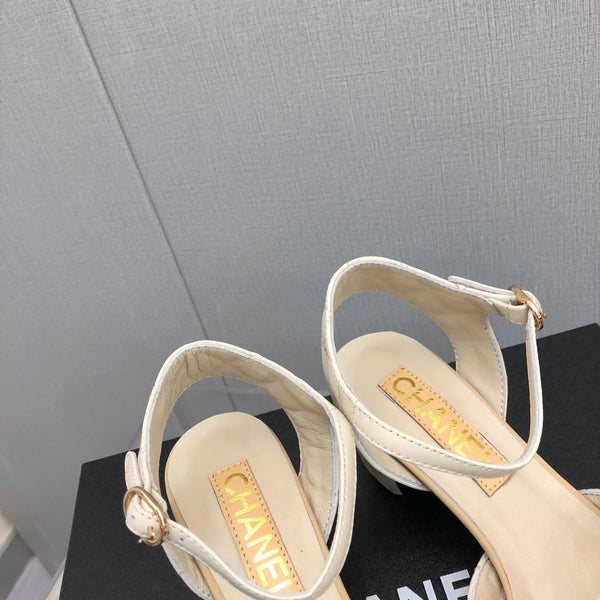 CC 25C 5CM Slingback Ballerine in Pelle Bianca 213244