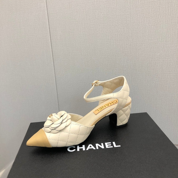 CC 25C 5CM Slingback Ballerine in Pelle Bianca 213244