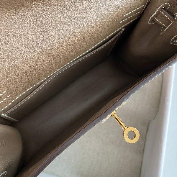 Kelly Danse II 22cm Dark Brown Evercolor Leather Ghw