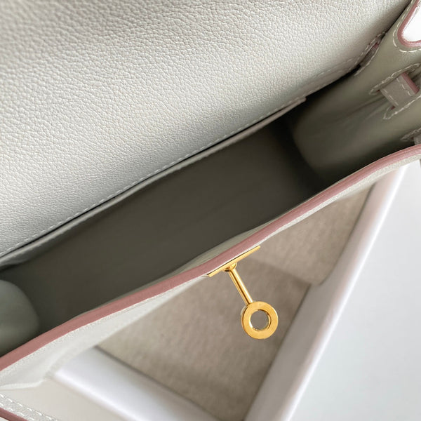 Kelly Danse II 22cm Light Grey Evercolor Leather Ghw