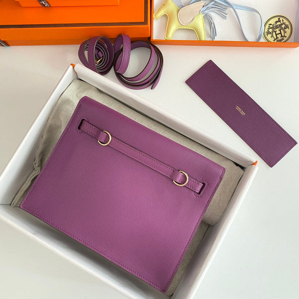 Kelly Danse II 22cm Purple Evercolor Leather Ghw