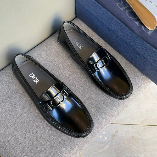 CD ODÉON LOAFER BLACK POLISHED CALFSKIN