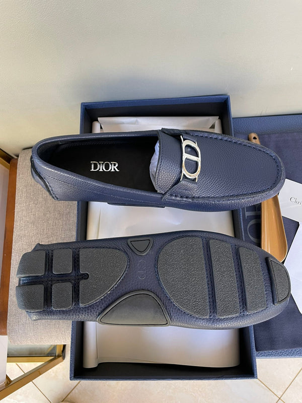 CD ODÉON LOAFER NAVY GRAINED CALFSKIN