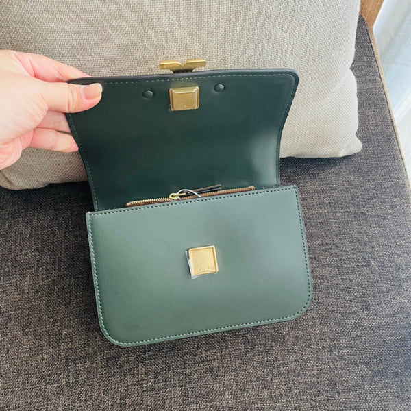 TRIPHOME BOX 18 CALFSKIN SEA GREEN