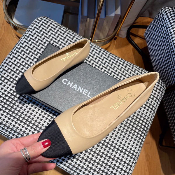 CC Ballet 20MM In Beige Lambskin 144353