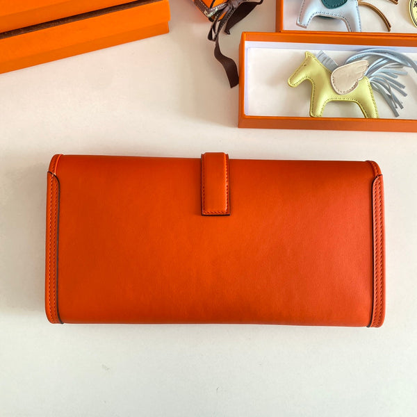 HM Jige 29 Orange Swift Calfskin 229027
