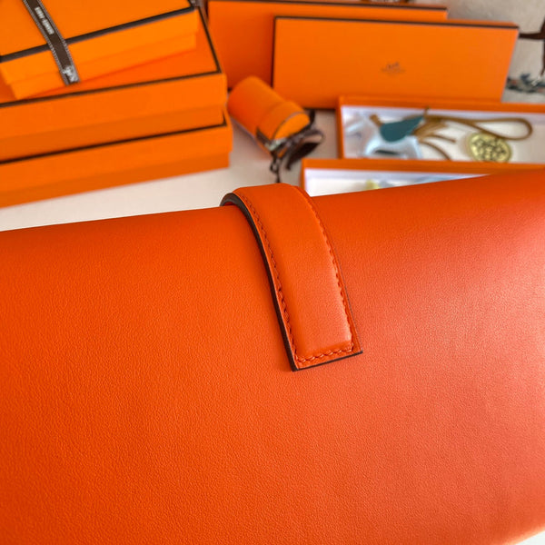 HM Jige 29 Orange Swift Calfskin 229027