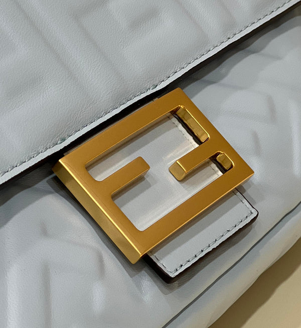 Baguette 27cm Cloud Blue Lambskin Gold Hardware