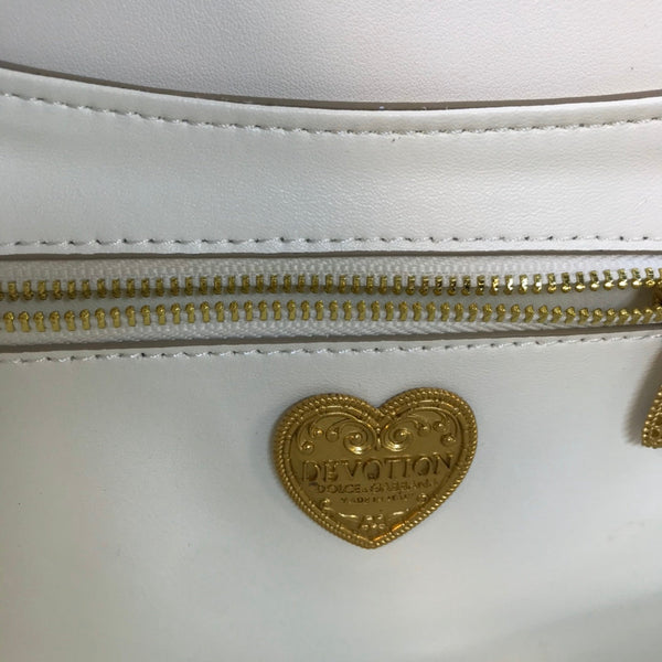 large devotion 26 shouder bag white cafskin