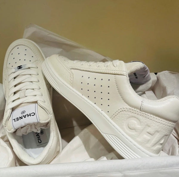 CC 22A Sneaker White Calfskin & Rubber 413920