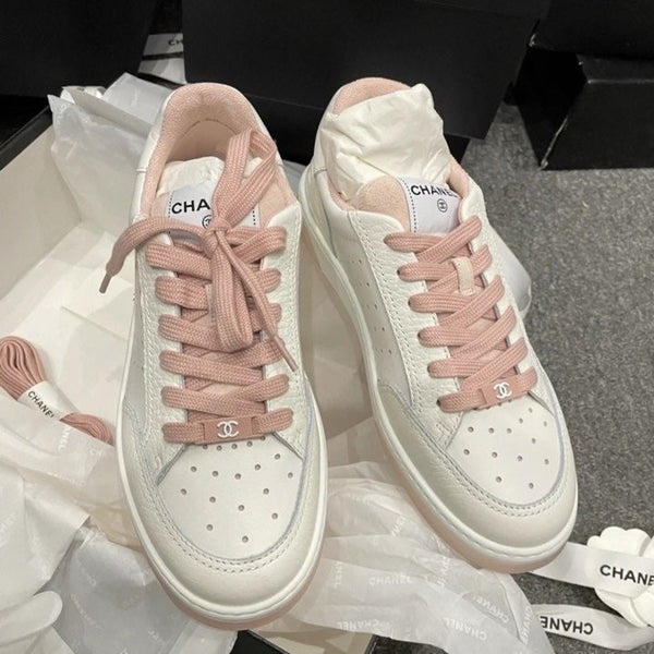 CC 22A Sneaker Pink White Calfskin & Rubber 413921