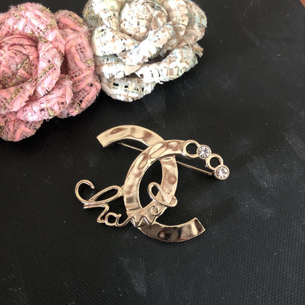 CC Brooch Pink Gold 159602