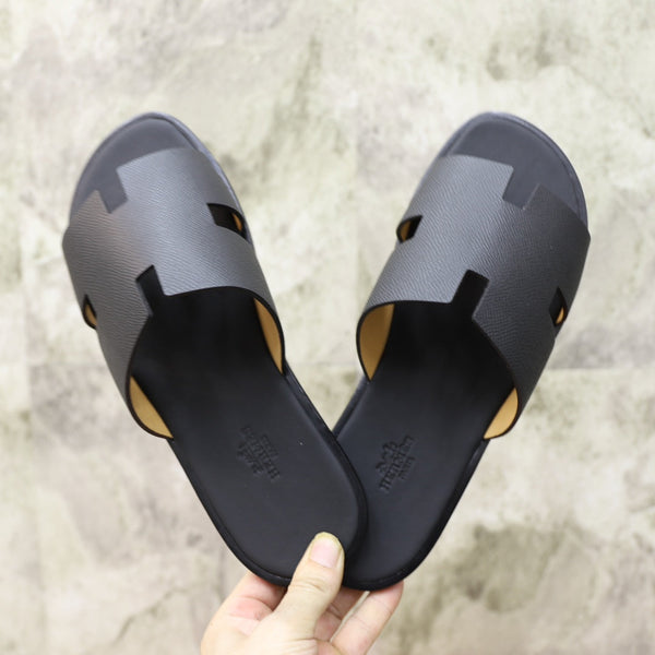 HM IZMIR SANDAL BLACK CALFSKIN