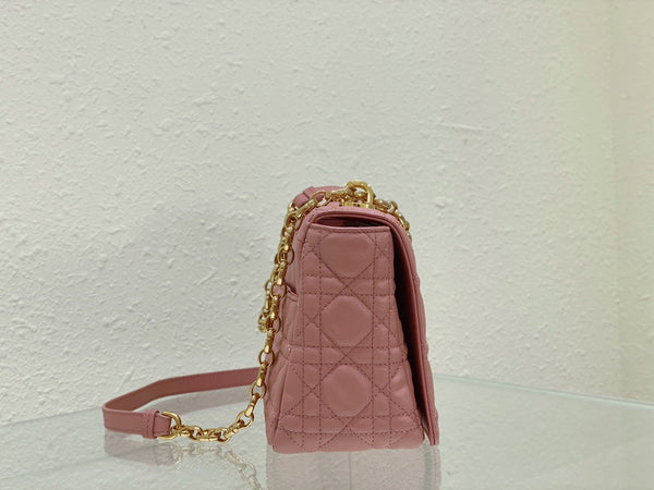 medium caro 25.5 pink calfskin