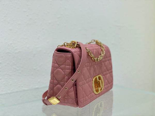 medium caro 25.5 pink calfskin