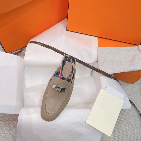 OZ Mule in pelle di vitello marrone