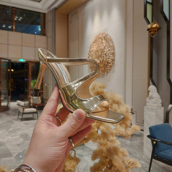 Jimmy 25 Anise 85 Silver Patent Leather 240074