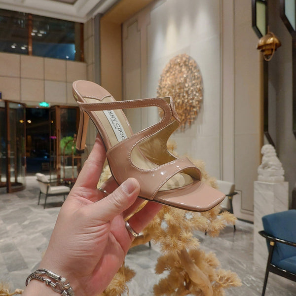 Jimmy 25 Anise 85 Nude Pink Patent Leather 240076