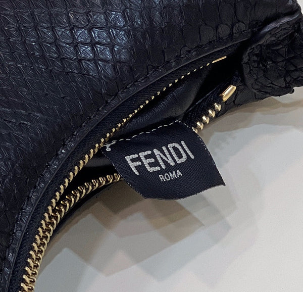 FENDIGRAPHY MINI 16 BAG IN BLACK CALFSKIN GOLD HARDWARE