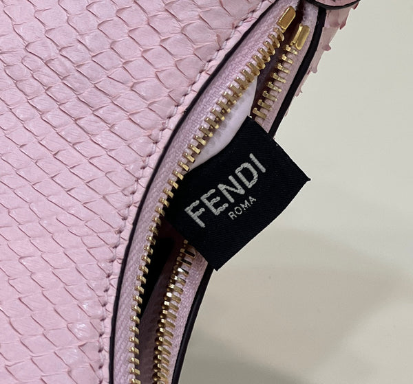 FENDIGRAPHY MINI 16 BAG IN LIGHT PINK CALFSKIN GOLD HARDWARE