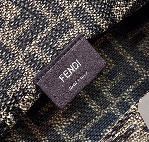 FENDI FIRST SMALL 26 IN COLORFUL SUEDE AND CALFSKIN WITH SILVER HARDWARE