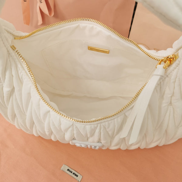 BORSA WANDER 28 IN NYLON ECO-COMPATIBILE BIANCO