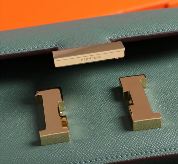 BORSE HM CONSTANCE 22 VERDE CACCIAVITE EPSOM