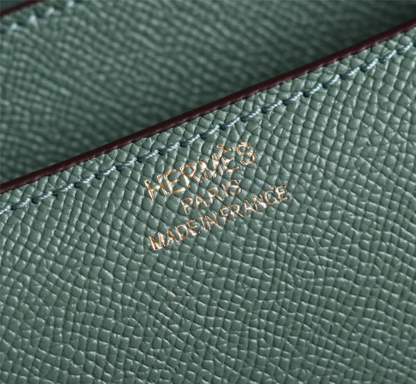 BORSE HM CONSTANCE 22 VERDE CACCIAVITE EPSOM