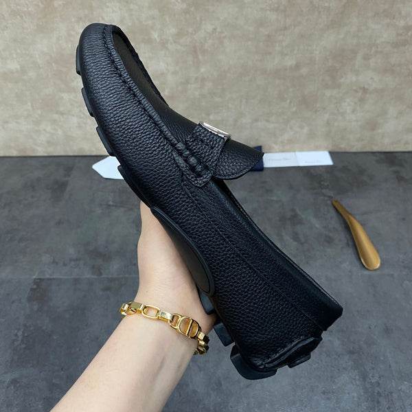 CD ODÉON LOAFER BLACK GRAINED CALFSKIN