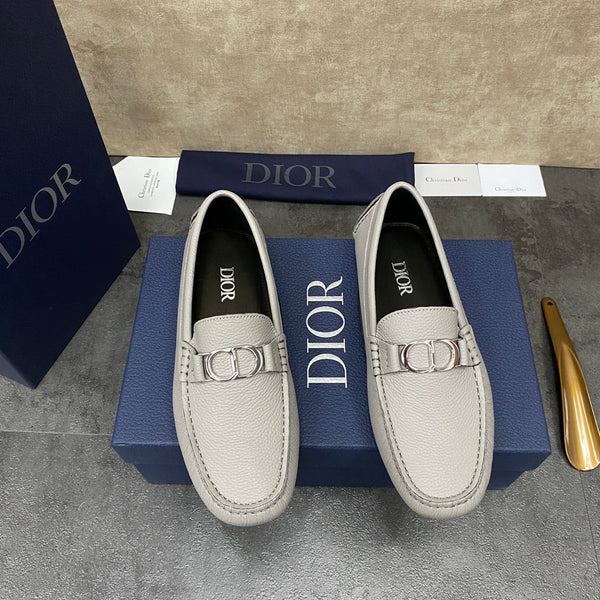 CD ODÉON LOAFER PALE GRAY GRAINED CALFSKIN