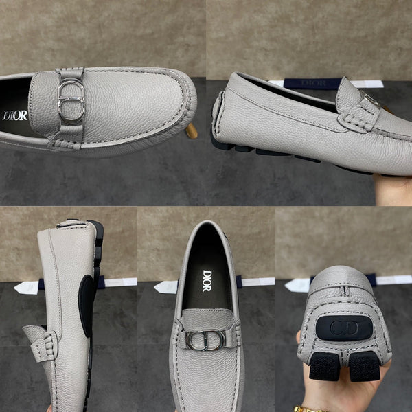 CD ODÉON LOAFER PALE GRAY GRAINED CALFSKIN