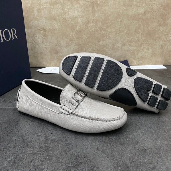 CD ODÉON LOAFER PALE GRAY GRAINED CALFSKIN