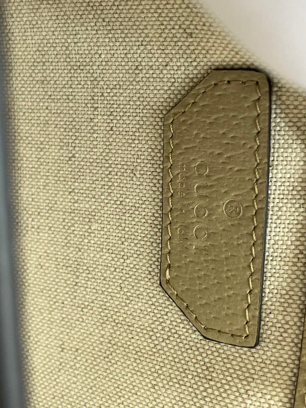 MINI CROSSBODY 20 BAG WITH INTERLOCKING G IN BEIGE CANVAS