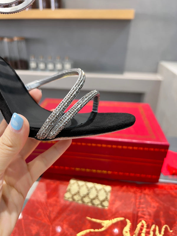 Strass creoli in seta argento nero a forma di serpente RC Heavy Industry 251003