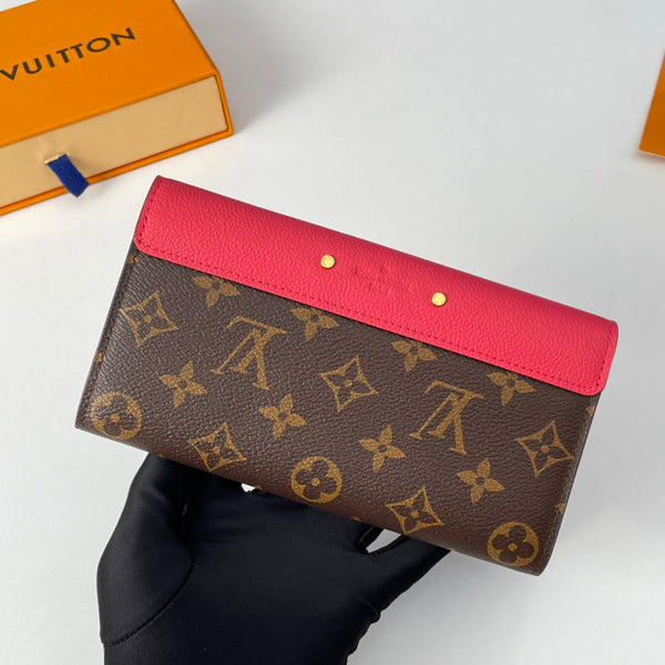 LV M58417 Pallas Wallet Pink Monogram Canvas 221566