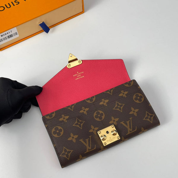 LV M58417 Pallas Wallet Pink Monogram Canvas 221566