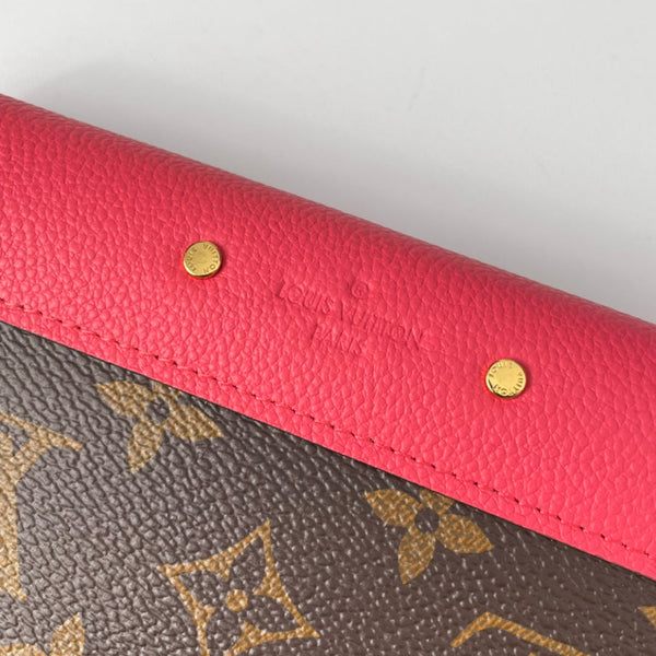 LV M58417 Pallas Wallet Pink Monogram Canvas 221566