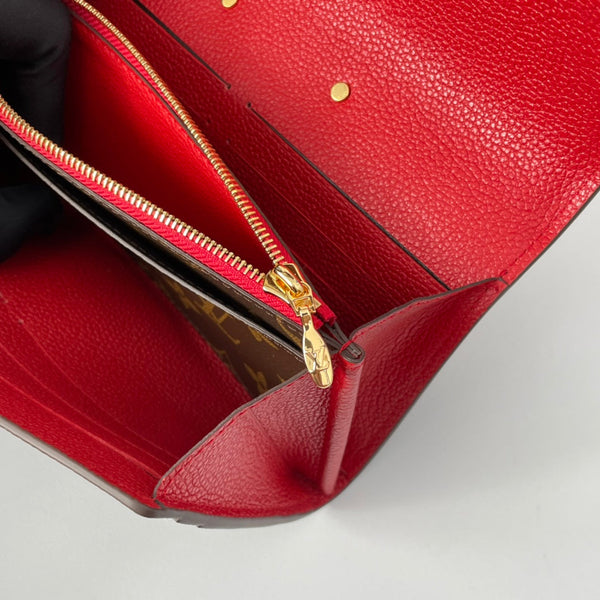 LV M58414 Pallas Wallet Red Monogram Canvas 221569