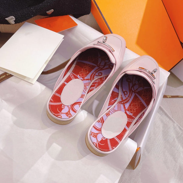 OZ Mule in pelle di vitello rosa