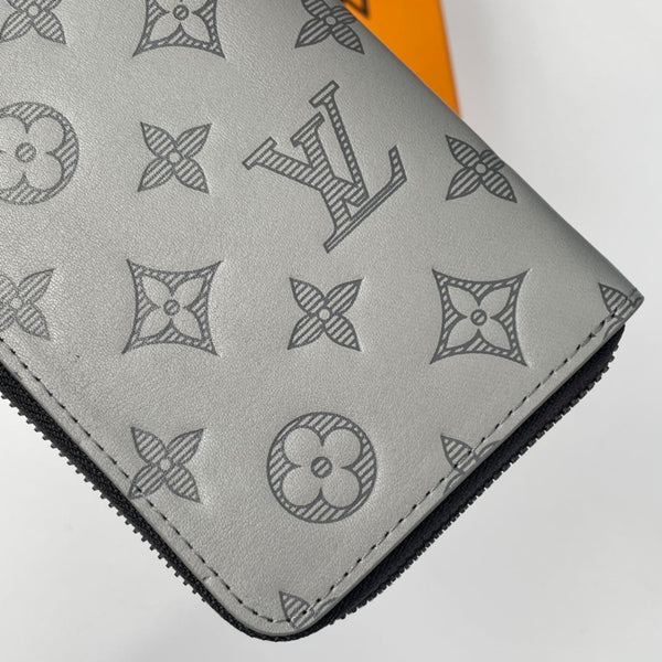 LV M81384 Zippy Vertical Wallet Monogram Shadow Calf Leather 221623