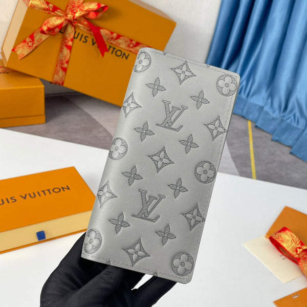 LV M81335 Brazza Wallet Monogram Shadow Calf Leather 221625