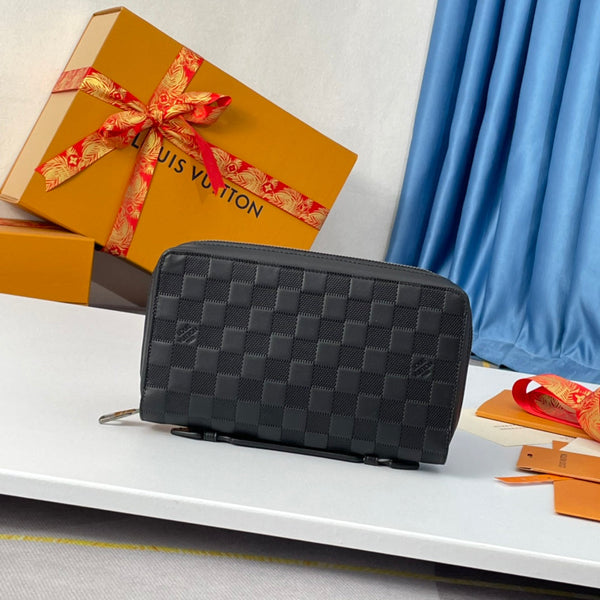 LV N61254 Zippy XL Wallet Black Damier Infini Leather 221563