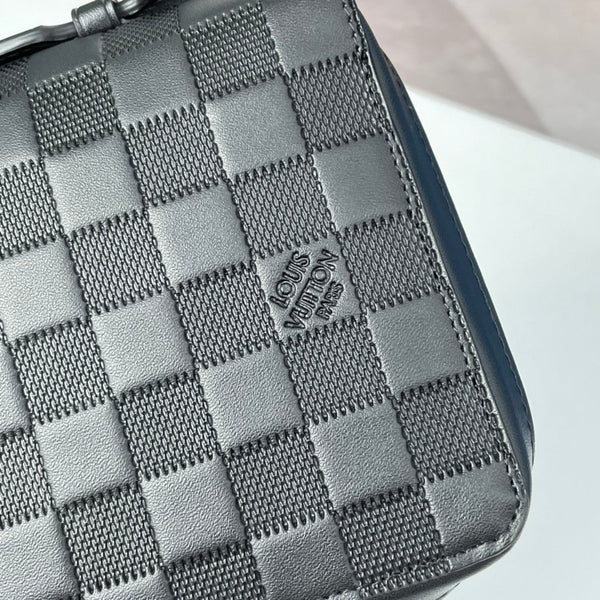 LV N61254 Zippy XL Wallet Black Damier Infini Leather 221563