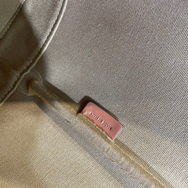 BUCKET 33 IN BLACK TRIOMPHE CANVAS AND BRONZE BROWN CALFSKIN TRIM