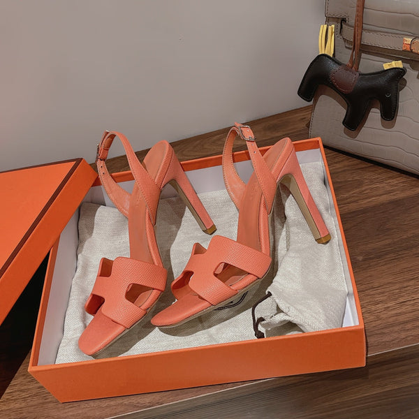 SANDALO SLINGBACK ETERNITE 105 CANTALUPO IN PELLE DI AGNELLO