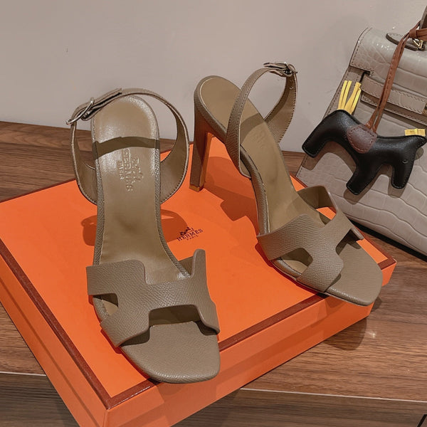 SANDALO SLINGBACK ETERNITE 105 CAMMELLO IN PELLE DI AGNELLO