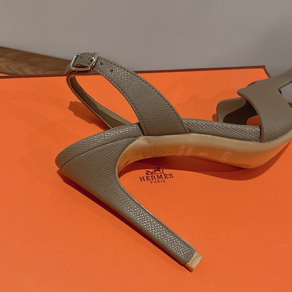 SANDALO SLINGBACK ETERNITE 105 CAMMELLO IN PELLE DI AGNELLO