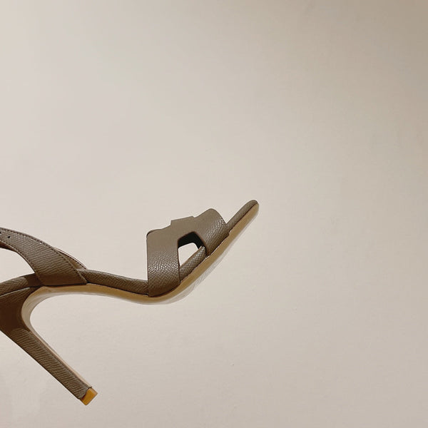 SANDALO SLINGBACK ETERNITE 105 CAMMELLO IN PELLE DI AGNELLO