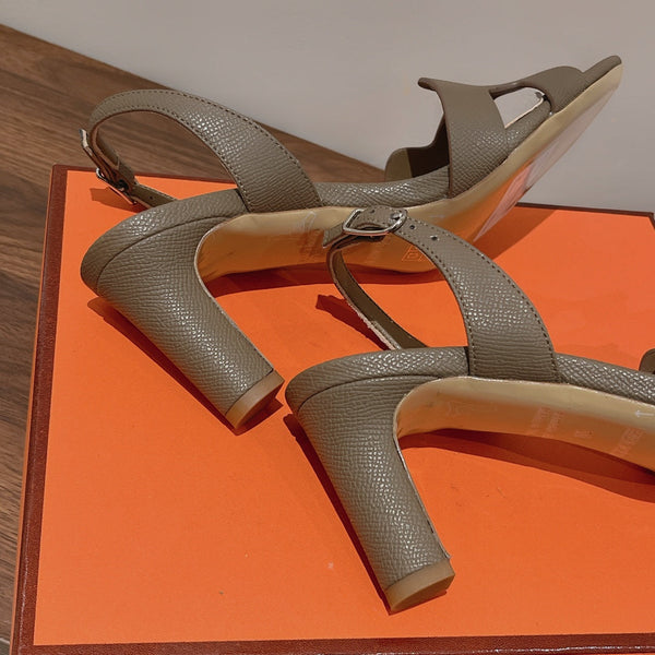 SANDALO SLINGBACK ETERNITE 75 CAMMELLO IN PELLE DI AGNELLO